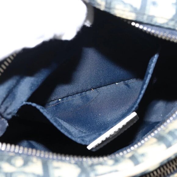Christian Dior Trotter Canvas Shoulder Bag Navy Auth 147633 - Picture 13 of 16